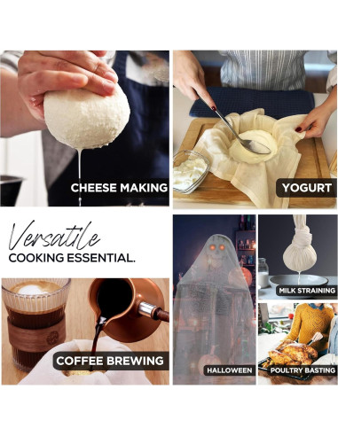 Paño de Queso 100% Algodón Orgánico United Prime 1.4 m