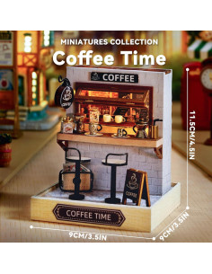 Casa de Muñecas Flever DIY Hora del Café con Muebles 2