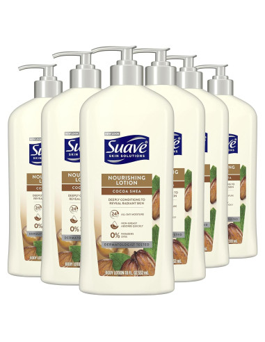 Loción Corporal Suave Skin Solutions Manteca de Cacao 6x532ml