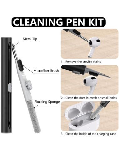 Funda Protectora de Silicona para AirPods 3ra Generación - Negro