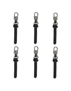 Tiradores de Cremallera Deoward con Mango de Cuero - 6 PCS