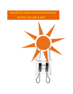 Paquete de 3 Bombillas Halógenas UVA UVB ExoRepti 25W para Reptiles 2