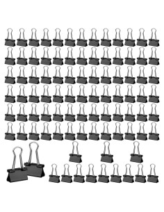 180 Clips de Carpeta Pequeños PEASUG 15mm Suministros Oficina