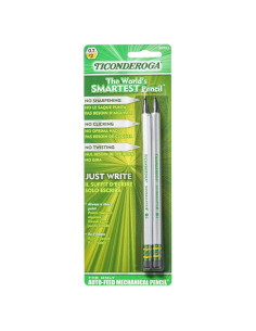 Lápiz Mecánico Ticonderoga Sensematic 0.7mm Plata - 2 Unidades