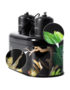 Fijación Doble Lámpara REPTI ZOO 40W para Reptiles