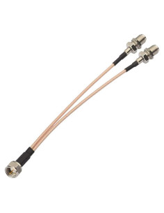 Divisor de Cable Coaxial F Tipo Youmimei 15cm Doble Hembra