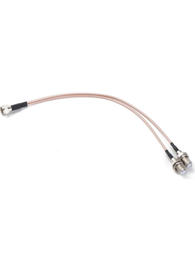 Divisor de Cable Coaxial F Tipo Youmimei 15cm Doble Hembra