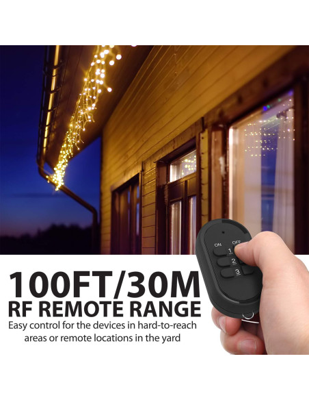 Enchufe Control Remoto Inalámbrico Fosmon 3 Salidas 30m