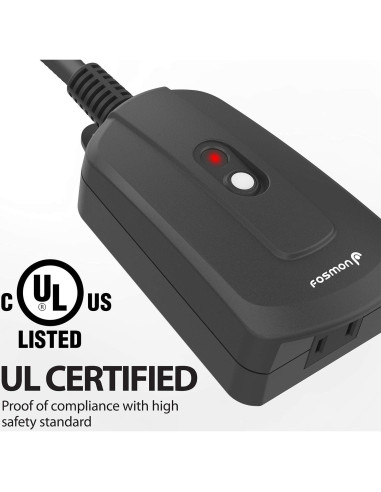 Enchufe Control Remoto Inalámbrico Fosmon 3 Salidas 30m