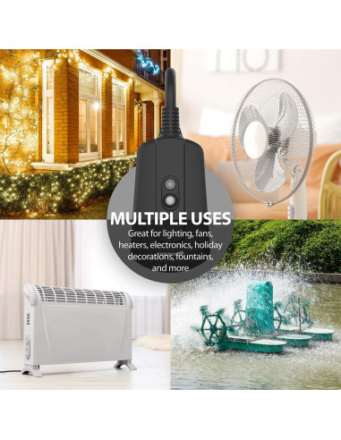 Enchufe Control Remoto Inalámbrico Fosmon 3 Salidas 30m