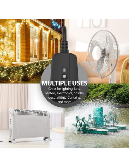 Enchufe Control Remoto Inalámbrico Fosmon 3 Salidas 30m