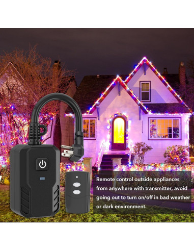 Enchufe Remoto BN-LINK para Exterior 15A Resistente a Intemperie