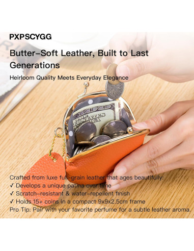 Monedero Pequeño de Cuero PU Vintage para Mujeres - Verde Almendra