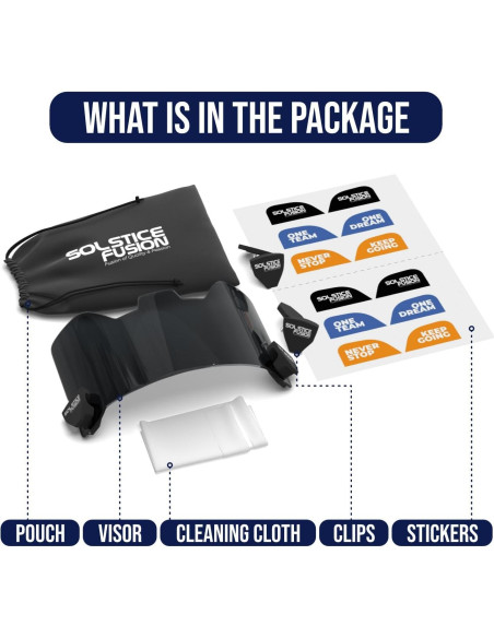 Visera de Fútbol Solstice Fusion FV-111 Antivaho UV Resistente