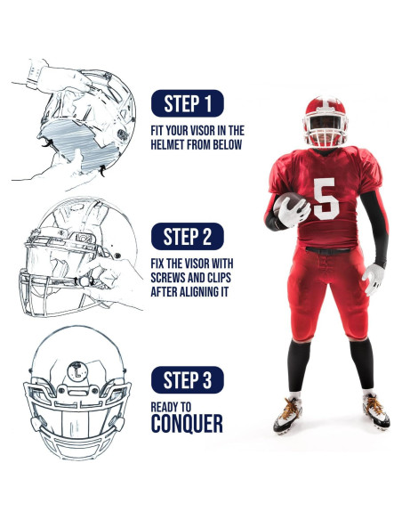 Visera de Fútbol Solstice Fusion FV-111 Antivaho UV Resistente