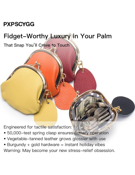 Monedero Pequeño de Cuero PU Vintage para Mujeres - Verde Almendra