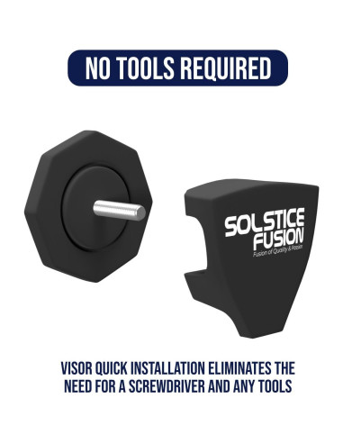 Visera de Fútbol Solstice Fusion FV-111 Antivaho UV Resistente