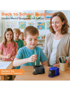 Sacapuntas Eléctrico STAGEEK Negro, Afilado Rápido para Lápices 6-8mm 2