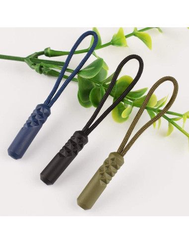 Tiradores de Cremallera CTZD Verde Militar - Paquete de 10