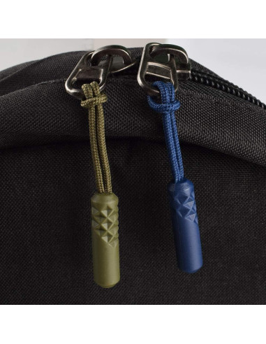 Tiradores de Cremallera CTZD Verde Militar - Paquete de 10