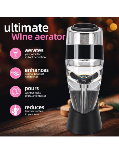 Aerador de Vino D&Slifei Modelo DS-100 - Mejora Sabores Rápido