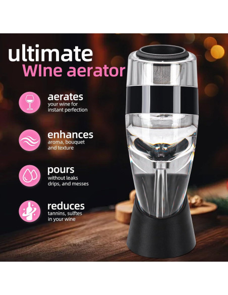Aerador de Vino D&Slifei Modelo DS-100 - Mejora Sabores Rápido