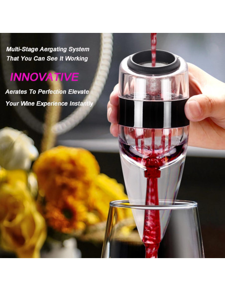Aerador de Vino D&Slifei Modelo DS-100 - Mejora Sabores Rápido