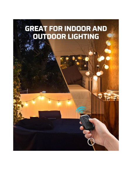 Enchufe de Control Remoto DEWENWILS para Exterior 15A 100FT