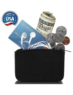 Monedero Grande de Cuero Genuino Nabob para Mujeres Negro 12.7x7.6 cm 2