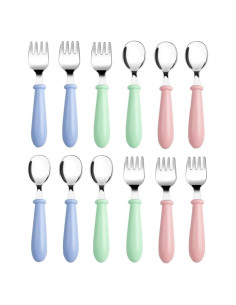 Set de Utensilios para Niños Pimoys 12 Piezas Acero Inoxidable