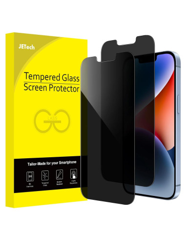 Protector de Pantalla Privado JETech para iPhone 16e/14 15.5 cm, 2-Pack