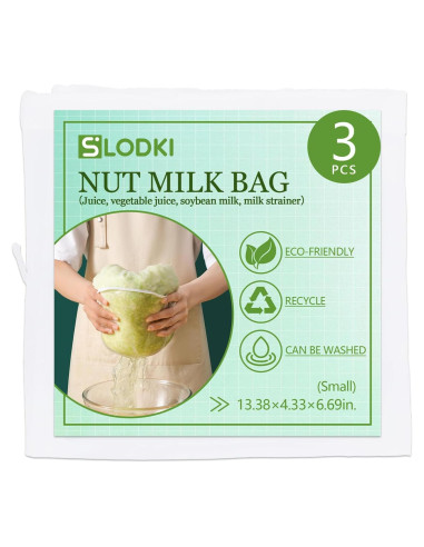 Bolsa de Tela para Colar Leche de Nueces Slodki - 3 Unidades S
