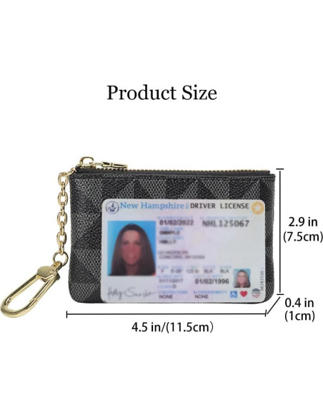 Monedero de Cuero Sintético MOCCNT Negro 11.5x7.5 cm