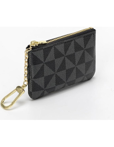 Monedero de Cuero Sintético MOCCNT Negro 11.5x7.5 cm