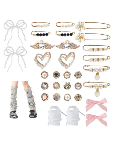 32 Encantos para Zapatillas DIY - Accesorios de Moda para Mujeres