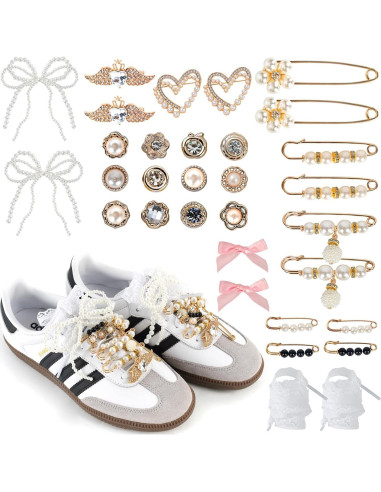 32 Encantos para Zapatillas DIY - Accesorios de Moda para Mujeres