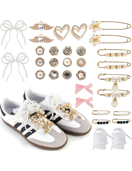 32 Encantos para Zapatillas DIY - Accesorios de Moda para Mujeres