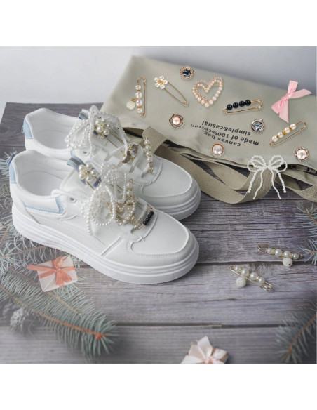 32 Encantos para Zapatillas DIY - Accesorios de Moda para Mujeres