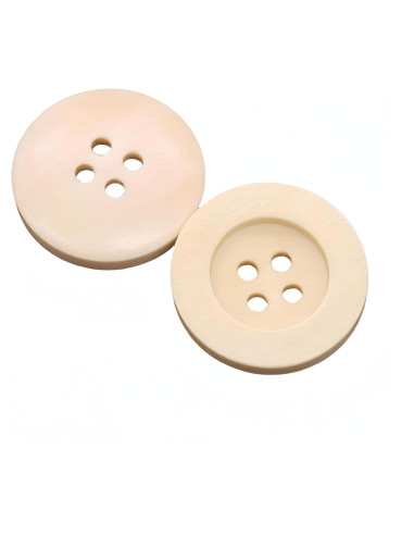 10 Piezas Botones de Madera DIY WDFCSIX 9mm Ecológicos