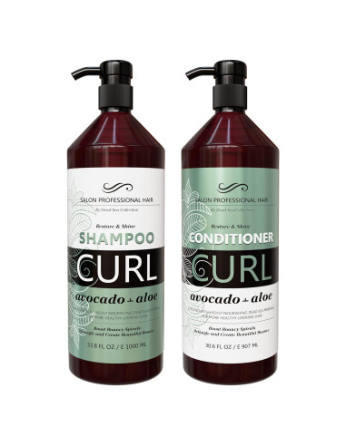 Set Champú y Acondicionador Crystalline 1000 ml Aguacate Aloe