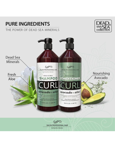 Set Champú y Acondicionador Crystalline 1000 ml Aguacate Aloe