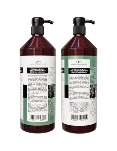 Set Champú y Acondicionador Crystalline 1000 ml Aguacate Aloe