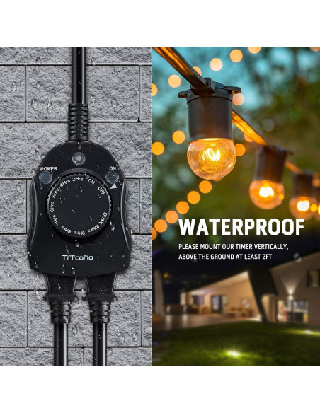 Temporizador Exterior TiFFCOFiO TF-1502 con Sensor de Luz 15A Temporizador Exterior TiFFCOFiO TF-1502 con Sensor de Luz 15A