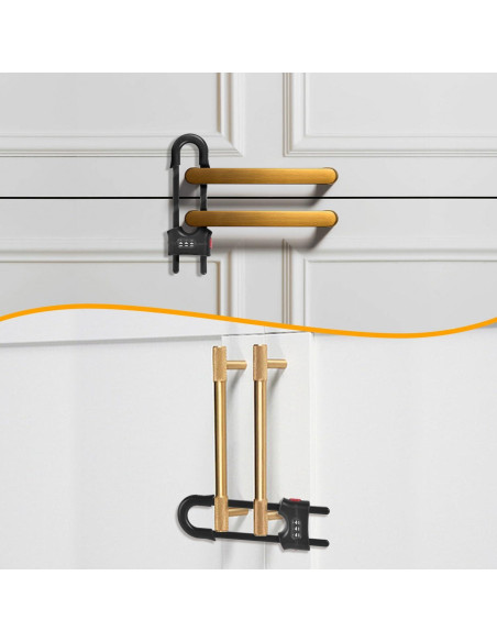 Cerraduras Deslizantes para Gabinetes Estrella Xuanxi - Negro