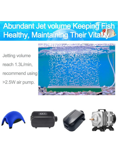 Barra de piedra de aire para acuario DeKago 10.16 cm 5 piezas