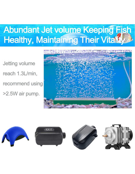 Barra de piedra de aire para acuario DeKago 10.16 cm 5 piezas