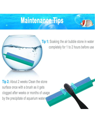 Barra de piedra de aire para acuario DeKago 10.16 cm 5 piezas