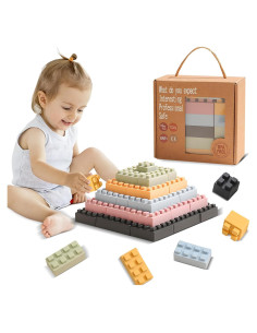 Bloques de Silicona Suaves ROHSCE 20PCS Juguete Educativo