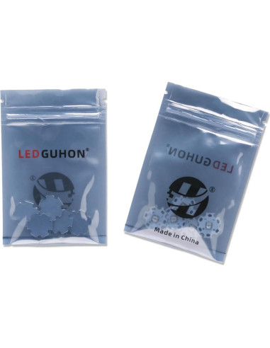 5 Pcs LED Azul 5050 SMD 12W con Placa Aluminio 20mm