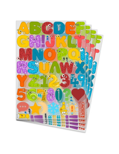 256 Letras y Números de Transferencia de Calor Yiootop 29x21cm